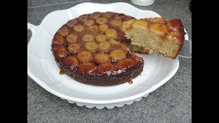 Upside Down Caramel Banana Cake Banana Foster Recipe  Ep 123 [upl. by Trici]