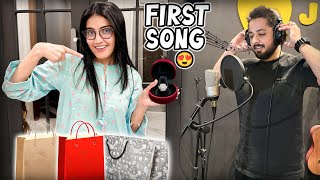 AREEB K PEHLY SONG KI RECORDING 😂  Eidi K Paseo Ka Gold Ly Lea 😍  Summer Shopping Unboxing ♥️ [upl. by Eidaj]