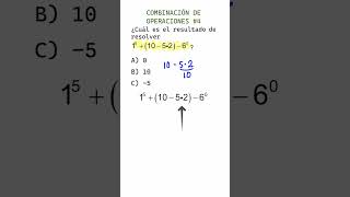 Combinación de Operaciones 4  Potencia Suma Resta Multiplicación y Paréntesis [upl. by Livvi]