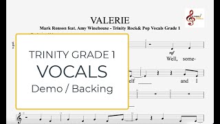 Valerie  Trinity Grade 1 Vocals  Demo amp Backing Track [upl. by Kast]