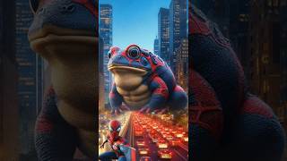 Superhero but Giant toad 🐸 trendingshorts thor spiderman shorts Battleversees [upl. by Haiel4]