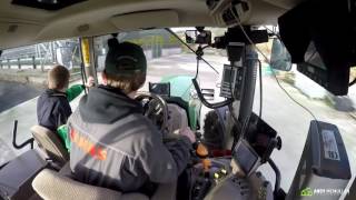 John Deere 6140R  Hen Dung Cart  GoPro HD [upl. by Sirtimid]