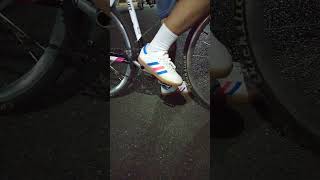 Adidas Velosamba Vegan White on Fixed Gear [upl. by Gaiser]