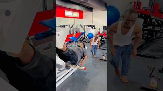 Biggie gym tall boy challenge 🤣 funny biggie funnyvideo ytshorts gym [upl. by Dinsdale]