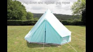 How to put up a Bell Tent Timelapse  Boutique Camping [upl. by Rimma]