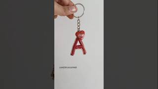 Diy A Name keychain with clay trending name keychain clay viralshorts [upl. by Arikehs]