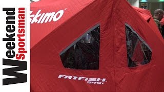 Eskimo FatFish 949I Pop Up Ice Fishing Shelter House  Weekend Sportsman  EskimoIceGear [upl. by Nyliahs]