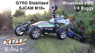 SJCAM M10 Gyro Test  HSP PLANET Brushless 4WD 18 RC Buggy [upl. by Atem]