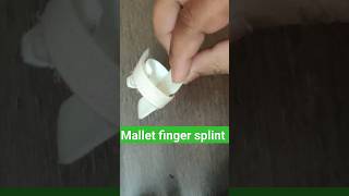 MALLET FINGER SPLINTORTHO SPORTS INJURY sports injury cricket medical fracture [upl. by Leciram724]