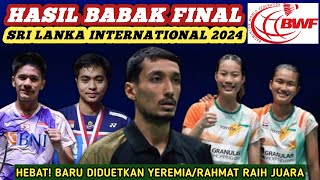 Hasil Semua Sektor Final Badminton Sri Lanka International Challenge 2024 Hari Ini [upl. by Vanderhoek]