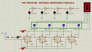 PROTEUS ISIS  REGISTRADORES DE DESLOCAMENTO [upl. by Adolpho426]