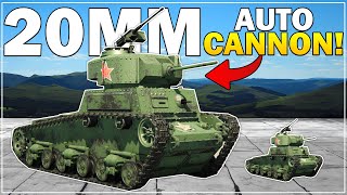 I Built A POWERFUL 20mm Autocannon Tank In Sprocket Tank Design [upl. by Schonfeld]