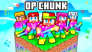 Surviving One OP Chunk in Minecraft [upl. by Essilem]