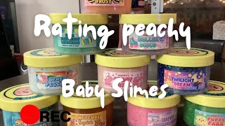 Rating my PeachyBabies slimes [upl. by Fowle485]