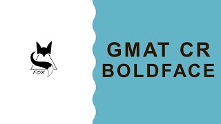 LESSON 1 GMAT CRITICAL REASONING  BOLDFACE [upl. by Pinter180]