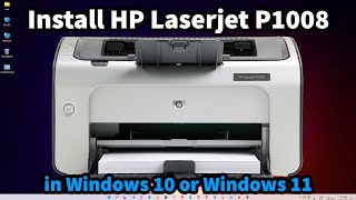 How to Install HP LaserJet P1008 Printer Driver in Windows 10 or Windows 11 [upl. by Adnav]