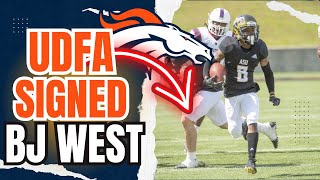 UNDRAFTED Denver Broncos Sign UDFA Alabama St WRRS BJ West [upl. by Nitsuga]