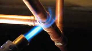 Soldering Copper Pipes w Presoldered Joints [upl. by Gail366]