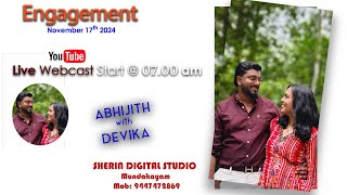 Engagement Ceremony of ABHIJITH  DEVIKA On17th Nov2024 [upl. by Krucik927]