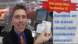 Number26DOKU Bargeld an SBKasse RealMarkt auf Girokonto eingezahlt [upl. by Garfinkel]