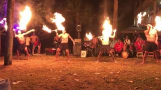 World fire dance champions  Via losefa Tiumalu wedding [upl. by Llennahc]