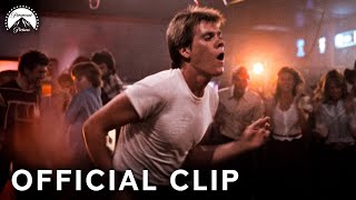 Footloose 1984  Line Dancing amp Bar Fighting FULL SCENE  Paramount Movies [upl. by Orenid]