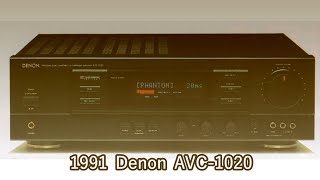 1991 Denon AVC1020 [upl. by Annocahs]