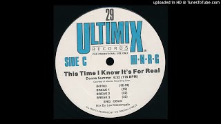 Donna Summer  This Time I Know Its For Real Ultimix Version [upl. by Ardelis]