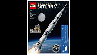 LEGO 21309 Ideas NASA Apollo Saturn V Build [upl. by Einnim269]