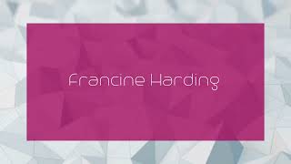 Francine Harding  appearance [upl. by Hpsoj824]