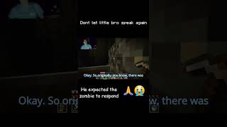 Superquickslashs Sanity VS Minecraft Zombie minecraft funny gaming minecraftmemes letsplay [upl. by Lashonda]