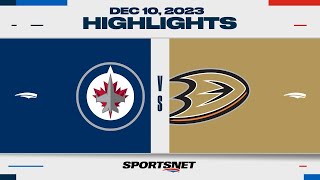 NHL Highlights  Jets vs Ducks  December 10 2023 [upl. by Yerffe]