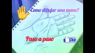 Como dibujar una mano paso a paso [upl. by Jonas419]