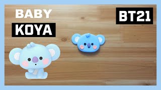 BT21 BABY KOYA 베이비 코야 클레이로 만들기 [upl. by Wilcox]