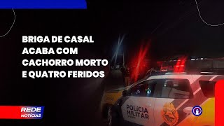 Homem instiga cachorro contra quatro pessoas durante briga de casal na Ilha dos Valadares [upl. by Yelsek]