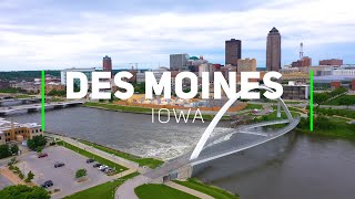 Des Moines Iowa  4K drone footage [upl. by Psyche770]