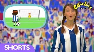 CBeebies  Lets Play  Scoring a penalty [upl. by Anoyk]