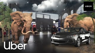 Augmented Reality Experience at Zurich main station  Uber [upl. by Tnerb]