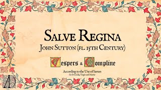 Salve Regina à 7  John Sutton  Antiquum Documentum  Ornamented Polyphony [upl. by Croft]