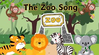 Zoo Animals Song for Preschoolers  Fun amp Educational SingAlong [upl. by Ailemor]