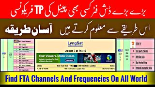 How To find FTA Channels amp Tp  Frequency  On All Over Worlds PremDishinfo [upl. by Attenyl]