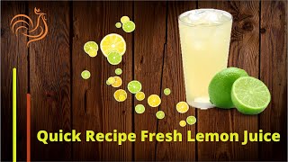 How to make Homemade Lemonade Using Real Lemons  Lemon Juice  QuicK Recipe [upl. by Barhos]