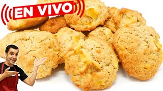 GALLETAS de AVENA y MANZANA caseras🏠🍪🍏 FÁCILES y SALUDABLES Receta EN VIVO y EN DIRECTO [upl. by Harcourt878]