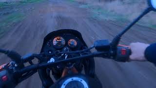 Вечерний прохват на Kawasaki KLE 250 тест камеры GoPro Hero9 [upl. by Allez]