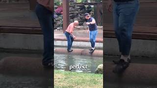 Old Guy vs Young Man in Logrolling Contest [upl. by Barram]