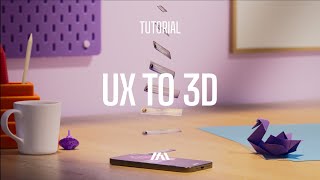 UX to 3D workflow  C4D amp Redshift  Figma AE AEUX [upl. by Badr]