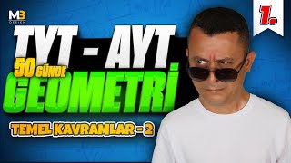 Temel Kavramlar 2  50 Günde TYT  AYT Geometri Kampı 1Gün 2Video  Kenan Kara [upl. by Tansey]