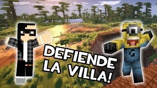 A DEFENDER LA VILLA  Olimpocraft Server Minecraft w Nilcobax [upl. by Laucsap]