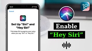 How To Enable Siri on iPhone iOS 18  Activate amp Use quotHey Siriquot [upl. by Wolenik]