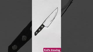 Knife 🔪 drawing tutorial  how to draw easy knife knifeskills tools shorts drawing ytshorts [upl. by Freyah346]